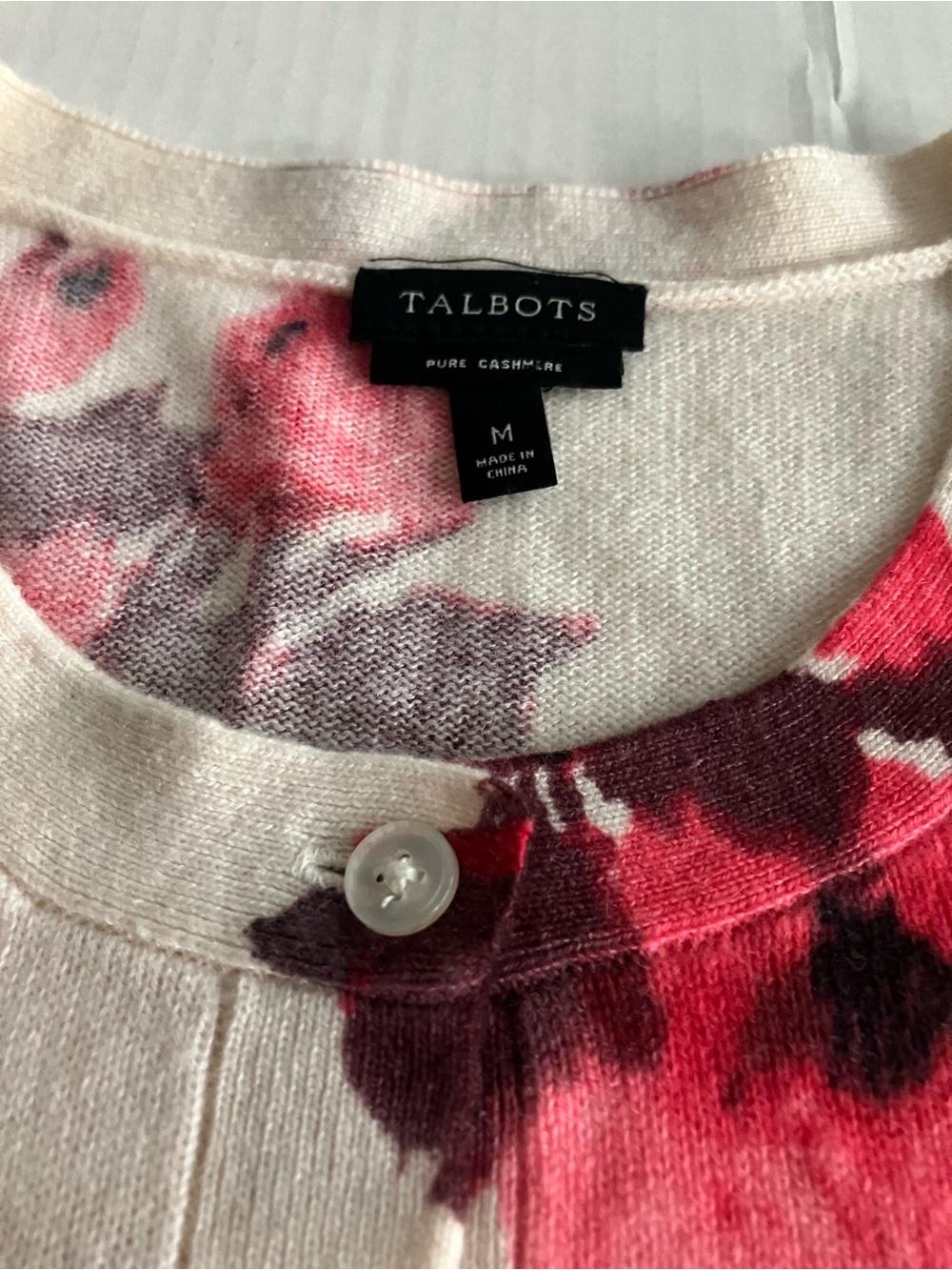 Talbots Fall Roses Sweater - Picture 5 of 9